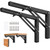 AUTOHJ Folding Shelf Brackets - 20 Inch 2 Pcs Heavy Duty Shelf Brackets