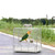 YOOSO WING Bird Carrier Travel Cage - 304 Stainless Steel Portable Folding Bird Travel Cage with Parrot Feeder Cups & Standing Perch for Smaller Birds Conures Lovebird Cockatiel Parakeets (White)