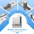 Heavy Duty Pivot Hinge for Wood Door,with 360 Degree Rotation, XBLWIN Stainless Steel Hidden Door Hinge for Secret Door, Invisible Pivot Door Hardware for Bookshelf.
