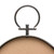 Stonebriar 24.6" x 14" Oval Bronze Metal Wall Mirror with Rivet Detail and Hanging Loop, Decorative Rustic Decor for the Living Room, Bedroom, Bathroom, and Entryway
