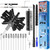 50 Feet Dryer Vent Cleaning Kit for Drill Lint Removes Dryer Vent Cleaning System Dryer Vent Cleaner Kit Vacuum Attachment Dryer Vent Nozzle Hose Attachment Dryer Lint Brush Vent Trap Cleaner