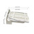Wall-Mounted Ironing Board, Foldable Iron Board Wall Mount Mini Ironing Board, 37.4" X 7.5" Heavy Duty Ironing Board 180° Swivel Retractable Ironing Board with Ironing Board Cover