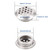 50Pcs Air Vents 25mm Circular Soffit Vent Stainless Steel Round Vent Mesh Hole Louver for Kitchen Bathroom Cabinet Wardrobe