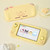 Kuitmor Switch Lite Protective Case,Soft Silicone Protective Shell,Anti-Scratch Protective Cover Case for Switch Lite with 2 Thumb Grip Caps（Yellow Pompompurin）