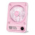 VAVOFO Small Desk Fan Personal Fans 8.6 Inch, Rechargeable 2000mAh Battery Operated Portable Fans, 3 Speeds Adjustable Ultra Quiet Fan For Office, Bedroom, Outdoor (Pink, 2000mAh)
