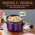 Maxi-Matic MST-275XP Electric Oval Slow Cooker, 2 Qt, Purple