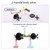 BEIYI 2 Handle Shower Faucet Set and 5 Mode Shower Head, Matte Black