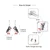 Puffin Dangle Earrings for Women: Silver Puffin Earrings Bird Jewelry Gifts