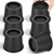 IANFAN 6 Pack Round Bed Risers 4 Inch Heavy Duty, Black Bed Lifts Risers Support up to 3300 Lbs Furniture Risers for Bed Desk Table Sofa Couch