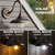 SIEDiNLAR Solar Barn Light Outdoor Aluminum 3 Modes Remote, 2 Pack Bronze