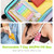 AUVON Weekly Pill Organizer 2 Times a Day, One-Sided Opening, Easy to Use