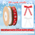 2 Rolls 1 Inch Christmas Ribbons 20 Yards Red and White Christmas Snowflake Ribbons Organza Ribbon for Xmas Tree Winter Holiday Party Decor Gift Wrapping DIY Crafts Flower Bouquet Bow Making