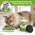 Whiskopia 4.23oz Cat Grass Treats for Indoor Cats Freeze-Dried Cat Grass Pellets for Hairball Control, Gut Health & Dental Care Natural Chicken & Egg Yolk Kitten Crunchy Training Snacks