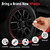 Gloss Black Rim Touch Up Paint - Wheel Repair Kit Curb Rash, Quick And Easy Wheel Scratch Repair, Rim Paint For Car Wheel Repair (Gloss Black) 30ml