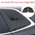 MUXEE 2Pcs Rear Side Window Louvers Air Vent Scoop Shades Cover Blinds Trim for Honda CRV CR-V 2023 2024 2025 2026 - ABS Carbon Fiber Sport Interior Accessories