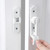 2 Packs 180 Degree White Barn Door Lock, Flip Gate Latch with Handle