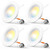 Amico 4 Pack 5/6 inch 5CCT LED Recessed Lighting, Retrofit Can Light, White