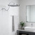 Hibbent 13'' Rain Shower Head with 12'' Shower Head Extension Arm, Chrome