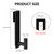 WUIVIUT T-Shape Heavy-Duty Stainless Steel Over The Glass Door Hooks - Frameless Glass Door Hooks for Bathroom Shower Towel Holder 19 cm Hook for Robe,Towels,Shower(T Shape 2 Pack, Fits 3/8'' Thick)