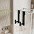 WUIVIUT T-Shape Heavy-Duty Stainless Steel Over The Glass Door Hooks - Frameless Glass Door Hooks for Bathroom Shower Towel Holder 19 cm Hook for Robe,Towels,Shower(T Shape 2 Pack, Fits 3/8'' Thick)