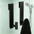 WUIVIUT T-Shape Heavy-Duty Stainless Steel Over The Glass Door Hooks - Frameless Glass Door Hooks for Bathroom Shower Towel Holder 19 cm Hook for Robe,Towels,Shower(T Shape 2 Pack, Fits 3/8'' Thick)