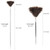 Ostrich Feather Duster Pole 28 to 72 Inch,Extendable Feather Duster Used for Home Cleaning Ceilings Furniture Fans