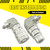 90 Degree Flat Face Hydraulic Quick Connect Coupler Set for Skid Steer,Elbow 3/8" JIC Male Thread and Dust Cap，Heavy-Duty Carbon Steel