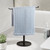 Black T-Shaped Hand Towel Holder Stand for Countertops, Stainless Steel