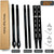 52 Inch Heavy Duty Metal Stakes for Yard Signs, Black,1" Diameter Tube
