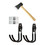 zoele Wall Mount Axe Hanger, Axe Rack Holder, Pickaxe Wall Hook, Garage Power Tool Hanger Wall Hook, Steel Garage Tool Storage Organizer Utility Hooks (Black)