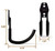 zoele Wall Mount Axe Hanger, Axe Rack Holder, Pickaxe Wall Hook, Garage Power Tool Hanger Wall Hook, Steel Garage Tool Storage Organizer Utility Hooks (Black)
