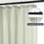 Mindsoft Stripe Curtain, Green and White, 72 x 72 Inches, Stripe