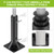 Dolibest Heavy Duty Deck Mount Umbrella Holder with Plastic Sleeve, Fully Welded Steel Patio Umbrella Base up to 2'' Poles, Outdoor Umbrella Stand for Patio Table, Balcony, Decks, Docks (Enhanced)