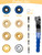 Ultimate 20 Pcs Wood Carving Disc Set for 4"-4 1/2" Angle Grinder,Professional Woodworking Kit with Shaping Wheels, Chainsaw Discs,Rotary Burrs & Flap Wheels for Sculpting Shaping Sanding & Polishing