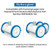 AR-PRO Replacement Tires with Super Hump | Compatible with Poolvergnuegen 896584000-143, Fits Select Poolvergnuegen/Hayward Phoenix Cleaners, 4-Pack