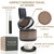 VOLLUCK Root Touch up Powder, Instant Hairline Powder for Thinning Areas and Gray Hair Coverage, Natural and Non-greasy Root Cover up for Women and Men (Light Brown, 0.14 Ounce)