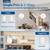 Amico 2 Pack Dimmer Light Switch, 1-Pole or 3-Way, Horizontal Slide, White