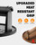 HULISEN 6" Pre-Seasoned Cast Iron Burger Press, 2.3 lb Heavy Burger Smasher