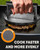 HULISEN 6" Pre-Seasoned Cast Iron Burger Press, 2.3 lb Heavy Burger Smasher