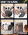 HULISEN 6" Pre-Seasoned Cast Iron Burger Press, 2.3 lb Heavy Burger Smasher
