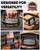 HULISEN 6" Pre-Seasoned Cast Iron Burger Press, 2.3 lb Heavy Burger Smasher