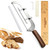 Qvamodo Upgraded Bread Knife for Homemade Bread, 6 Adjustable Thickness Bread Slicer, Ergonomic Bow-Design Serrated Bread Knife, Razor-Sharp Cutter for Crusty Sourdough & Baguette, Gift for Bakers