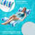 Jasonwell Pool Floats Adult Games - 2 Pack Fabric Inflatable Pool Floaties Water Hammock Chair w Floating Table Waterproof Playing Cards Party Game Toys Lake Lounger Raft Pool Hammock Float Floaty B&R