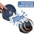 Replacement Lids for Pyrex 7402-PC 7 Cup, Silicone Round Storage Cover Lid for Anchor Hocking Glass Bowl 2 Pack with Date Mark Dark Blue
