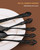 EUIRIO 48 Pieces Royal Black Silverware Set for 8, Retro Gorgeous Flatware Set with Steak Knives, Premium Stainless Steel Vintage Cutlery Set with Forks Spoons and Knives, Dishwasher Safe