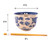Urban Tokyo Handpainted Ceramic Glazed Japanese Ramen Udon Noodle Rice Bowl With Chopsticks 20 fl oz 5 inch Diameter Bowl Sets Color Box Packaging (Oriental Dragon Blue)