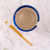 Urban Tokyo Handpainted Ceramic Glazed Japanese Ramen Udon Noodle Rice Bowl With Chopsticks 20 fl oz 5 inch Diameter Bowl Sets Color Box Packaging (Oriental Dragon Blue)