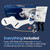 LUXE Bidet NEO 110 - Non-Electric Bidet Attachment for Toilet Seat, Blue