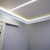 Pushglossy 8 PC 47.2"(Total 31.5ft) Ceiling Crown Molding with LED Duct Kit
