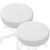 Saloniture 2-Pack Round Stool Seat Cover, 17-1/2 Inch Waterproof Slipcover for Swivel Chair or Barstool - White Saloniture 2-Pack Round Stool Seat Cover, 17-1/2 Inch Waterproof Slipcover for Swivel Chair or Barstool - White